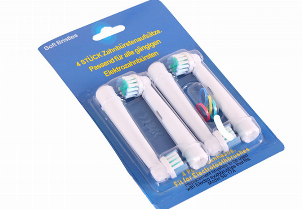Eight-Piece Electric Toothbrush Heads Compatible with Oral-B - Option for 16-Piece