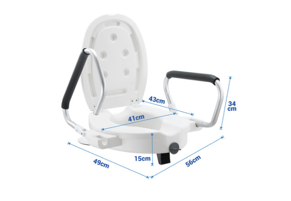 Portable Five-Inch Elevated Toilet Seat