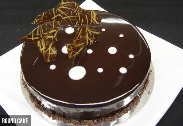 Chocolate, Vanilla or Lemon Cake - Option for Round or Rectangular