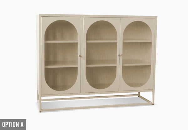 Lonna Steel Display Cabinet Range - Two Options Available