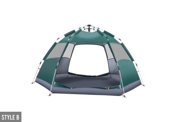 Five-Person Instant Pop-Up Camping Tent - Two Styles Available