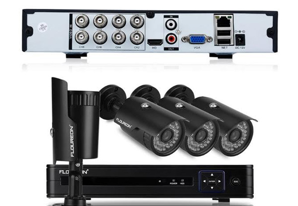 CCTV Package incl. Set of Four x HD Digital 2.5 MP Cameras, Eight Channel Digital Recording Box with Install & One Year Warranty
