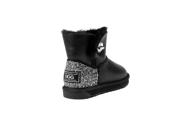 Ozwear UGG Womens Della Mini Turnlock Bling Nappa Boots - Five Sizes Available