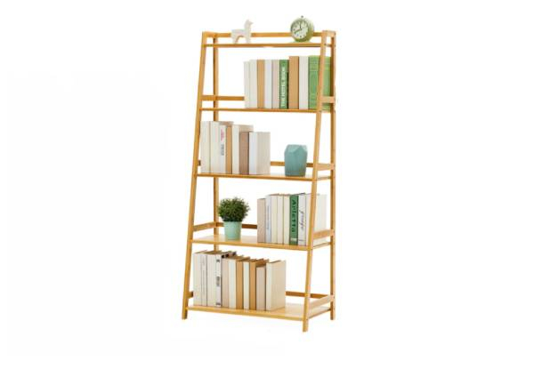 Five-Tier Modern Bamboo Bookshelf