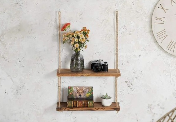 Wooden Hanging Wall Pot - Available in Two Colours & Option for Three-Piece