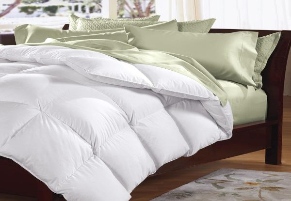 Feather & Down Duvet with Two Pillows - Option for Goose or Duck & Four Sizes Available