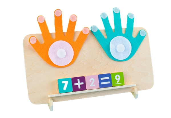 Kids Wooden Educational Math Manipulatives - Option for Two-Pack