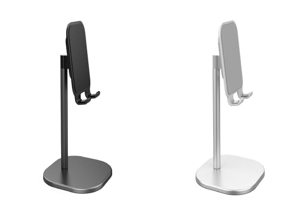 Mobile Phone Tablet Holder Adjustable Height Table Mount - Two Colours Available