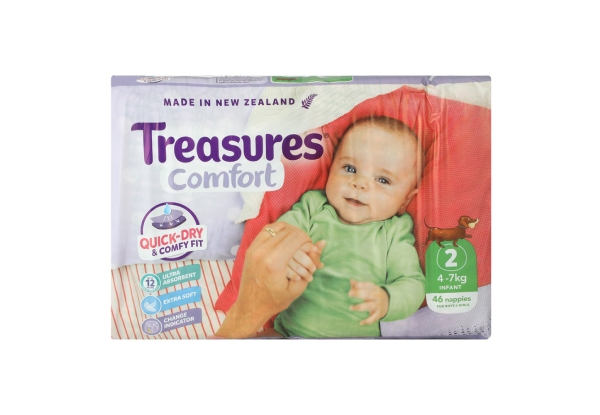 184-Pack of Infant Treasures Comfort Nappies