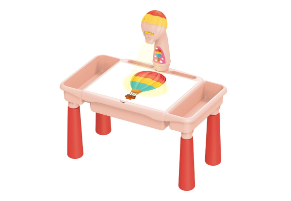 Kids LED Projector Drawing Table Art Painting Board Desk Educational Toy with Music - Two Options Available