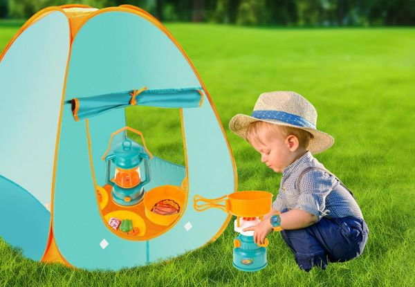 Kid's Camping Set with Pop-Up Tent