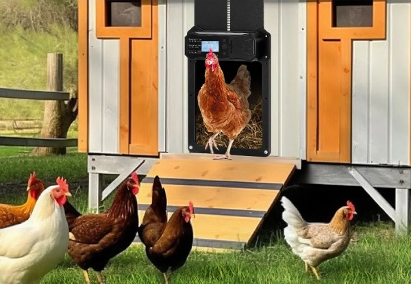 Solar Chicken Door Opener with Three Control Modes