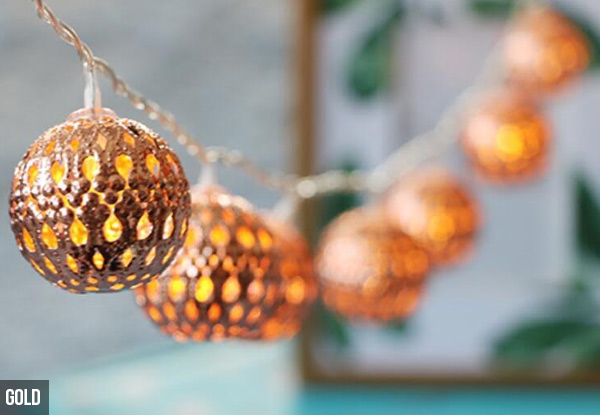Moroccan Ball String Lights - Two Colours Available