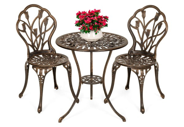 Ornato Three-Piece Bistro Set - Two Colours Available