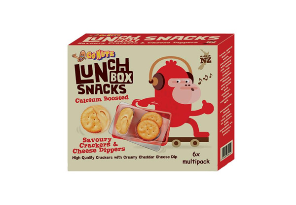 Six Boxes of GONUTZ Dippers Lunch Box Snacks (36 Dippers Total) - Option for 12 Boxes Available