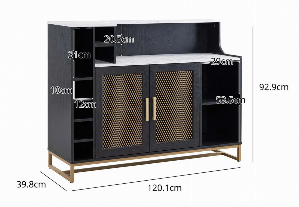 Two-Tone Modern Wine Cabinet