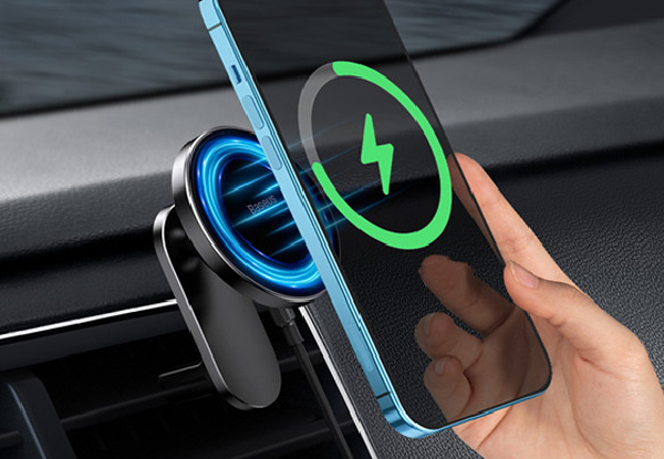 Portable Car Mount with Wireless Charger