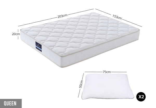 Pocket Spring PIL20 Mattress - Available in Four Sizes