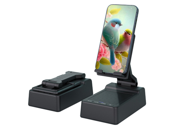 Mobile Phone Stand with Bluetooth Speaker - Option for Two