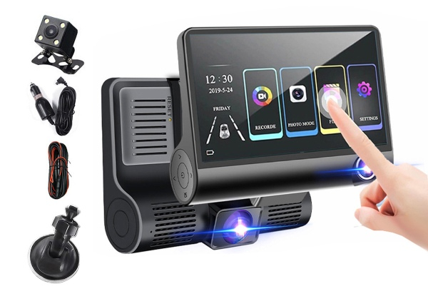 1080P Three-Channel Car Dash Camera