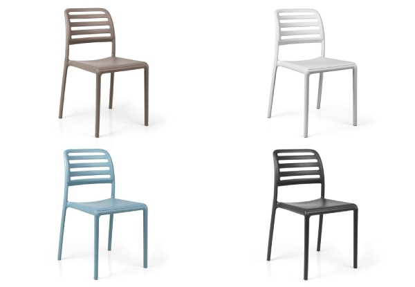 Stackable Costa Bistro Chair - Four Colours Available