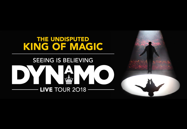 Exclusive Last Chance Ticket to Dynamo at TSB Arena, Wellington on 24th July at 5.00pm & 8.00pm - Options for $49 or $69 Ticket (Booking & Service Fees Apply)