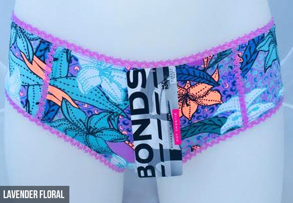 Two-Pack of Women's Bonds Hot Shortie Undies -  Five Sizes & Four Designs Available