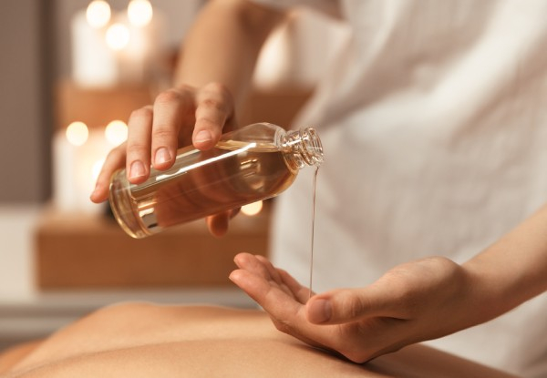 60-Minutes Aromatherapy Massage Therapy Treatment for One Person - Option for 90-Minutes or Coconut Hot Oil Massage