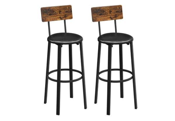 Two-Pack Vasagle Bar Stool with Footrest