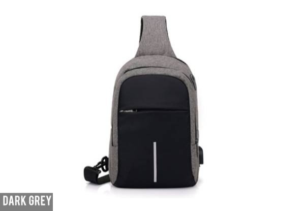 Shoulder Bag with USB Charge Port - Two Colours Available