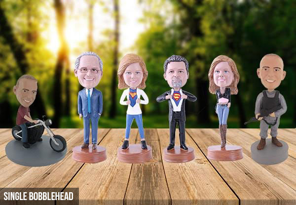 Custom Made Personalised Bobble-Head -  Additional Delivery Charge Applies