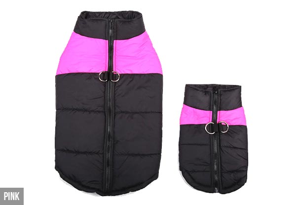 Water-Resistant Dog Jacket - Four Colours & Seven Sizes Available