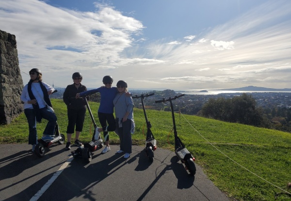 Auckland City Guided Sea to Summit Electric Scooter Tour for Two People - Options for Coast to Coast Tour & for Four People