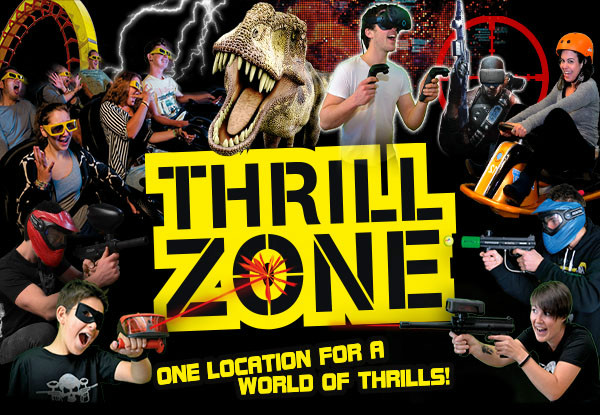 $20 Voucher for ThrillZone for One Person - Options for up to Eight People