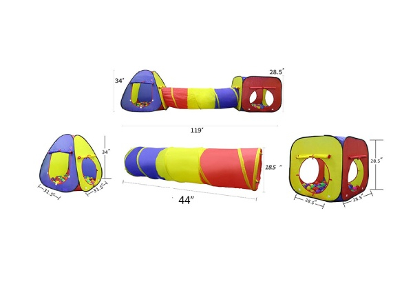 Kid's Crawl Tunnel Play Tent