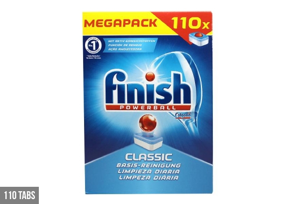 Two-Pack of 110 Finish Tablets Classic - Option for Two-Pack of 100 Tablets