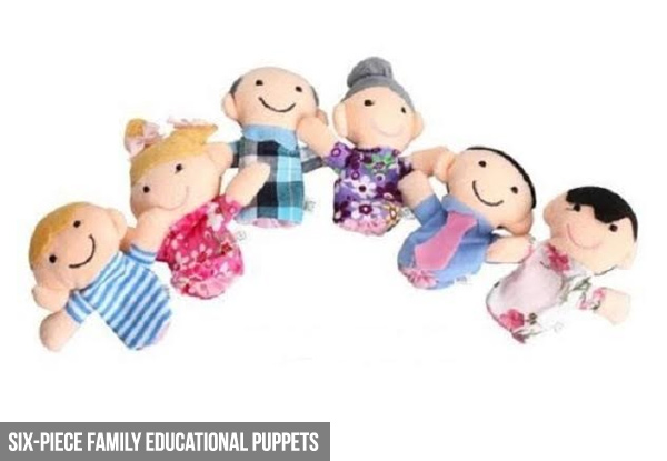 Finger Puppet Set - Option for a Six-Piece Family Set or 10-Piece Animal Set