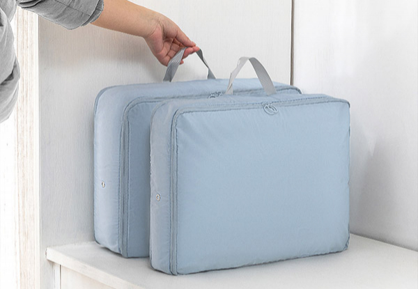 Compression Travel Organiser Bag - Five Colours & Two Sizes Available - Option for Two-Pack