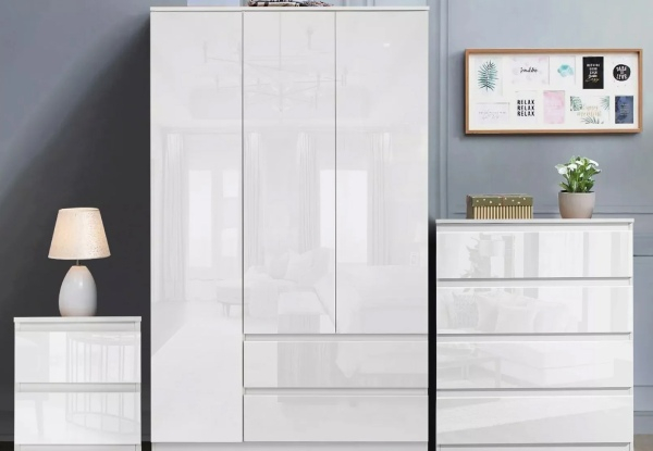 Serena Wardrobe Cabinet - Three Colours Available