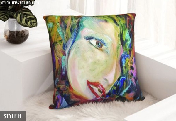 Abstract Couch Pillow Cases - Option for Two or Four