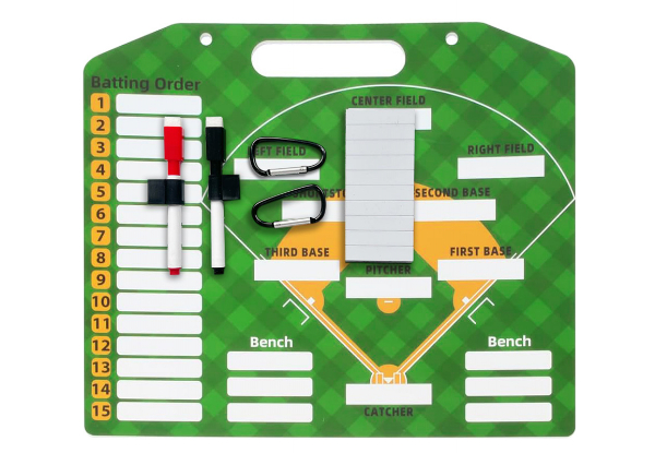 Baseball Coach Clipboard Set