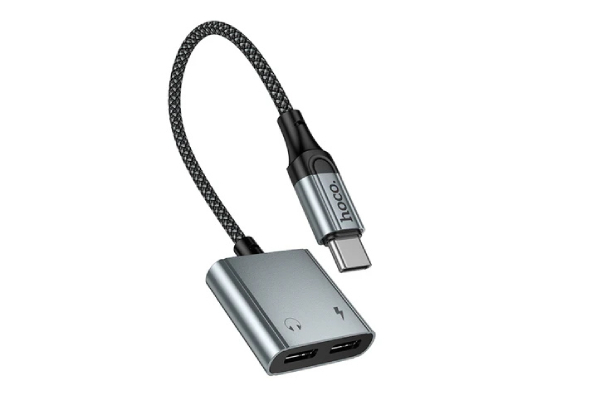 Hoco 2 in 1 USB-C to 2x USB-C Adaptor