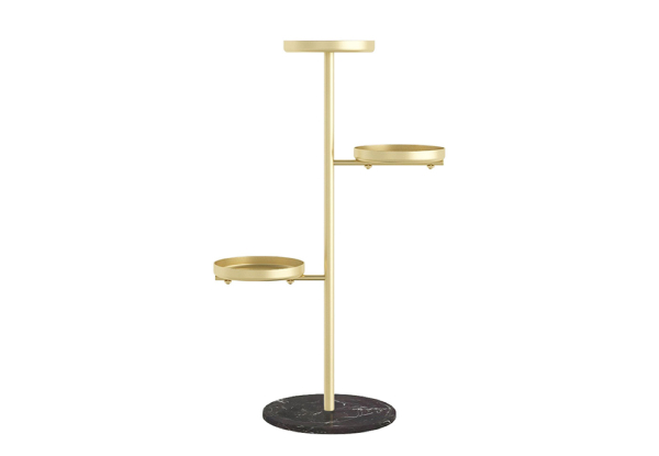 Three-Tier Metal Plant Stand - Two Colours Available