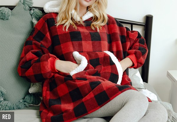 Unisex Plus Size Winter Warm Blanket Hoodie - Five Colours Available