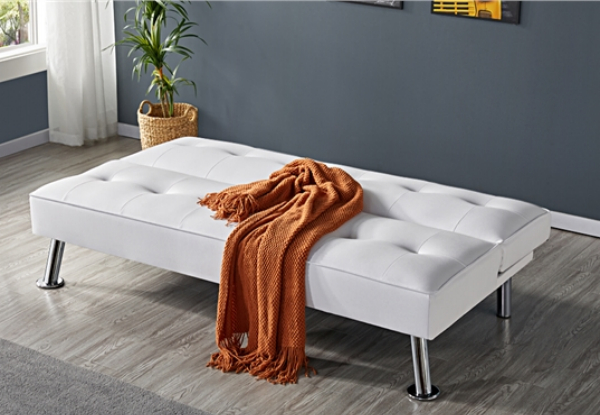 Convertible Futon Sofa Bed - Two Colours Available