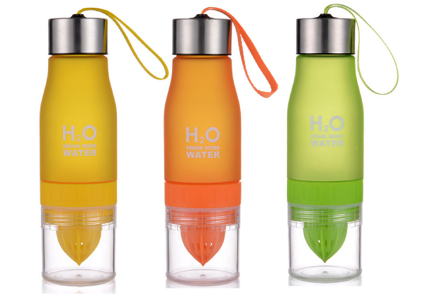Fruit Infuser Drink Bottle - Three Colours Available with Free Delivery