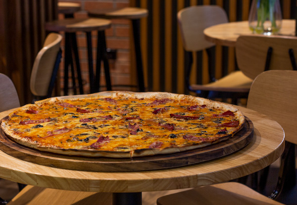Proper Pizza incl. One Soft Drink - Different Sizes Available & Options to incl. Loaded Crisscross Fries, Circle of Life Dessert Pizza or Salad & Two Glasses of Wine, or Authentic Swiss Cheese Fondue