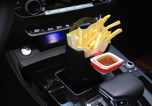 Universal Car French Fry & Sauce Holder Set