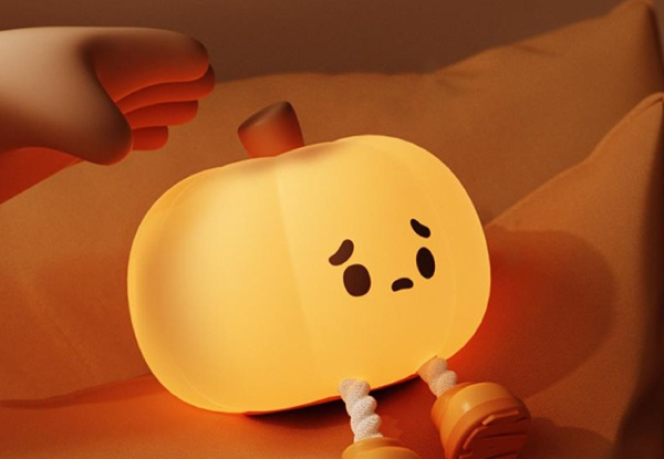 Cute Silicone Pumpkin Night Light - Option for Two-Pack