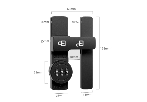 Mechanical Rotary Password Compartment Door Lock